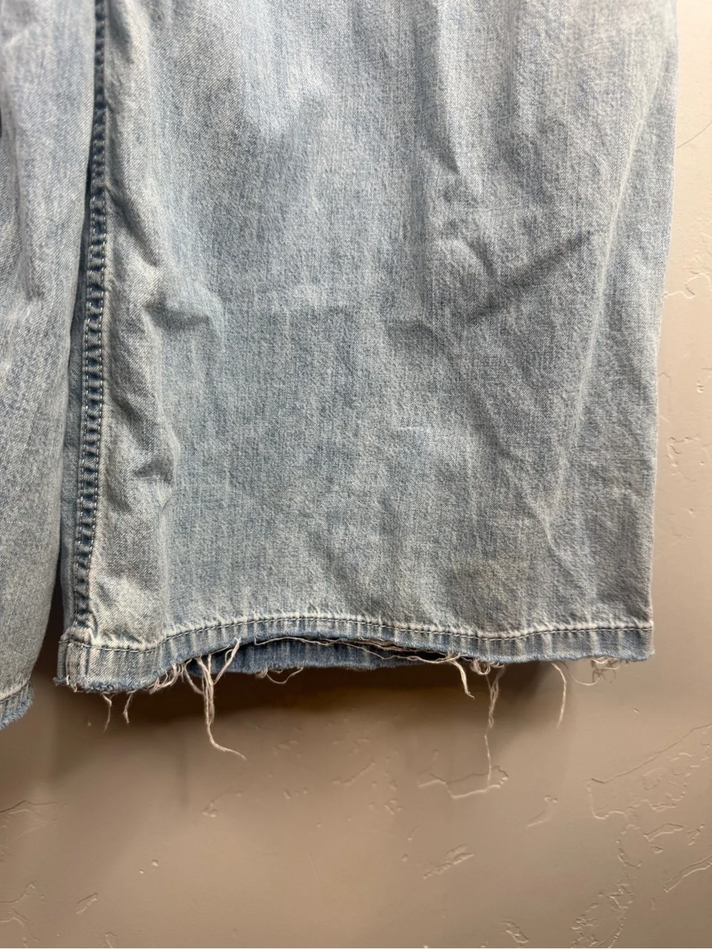 We The Free Light Wash breezy pull in denim